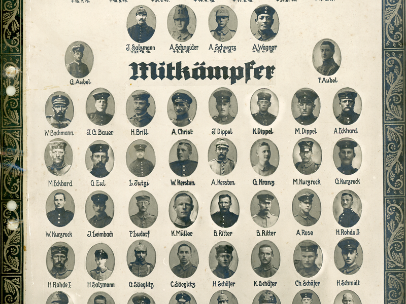 Ehrentafel Heßlars 1. Weltkrieg 1914 - 1918
